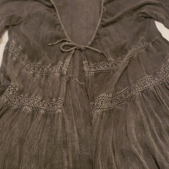 Indigo Thread Co. Tie front Cardigan - Picture 3 of 4